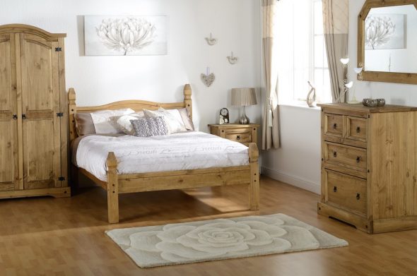 camera da letto in legno