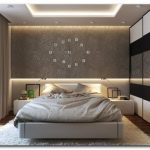 parete nella camera da letto sopra il letto