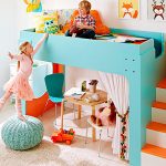 Letto a soppalco fai da te per bambini con zona studio
