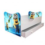 Letto per bambini con cassetti e materasso