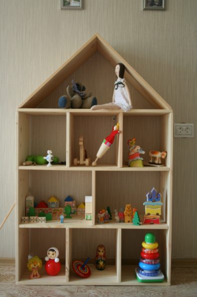 Scaffale per mobili per bambini-casa per giocattoli