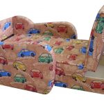 Poltrona letto per bambini, contenitore per biancheria
