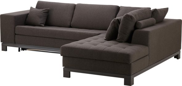 Divano letto IKEA marrone scuro