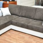 divano letto con materasso ortopedico in pelle scamosciata