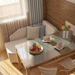 Progetto cucina 12 mq con divano
