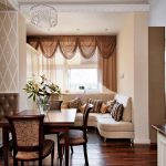 Progetto di cucina con zona salotto