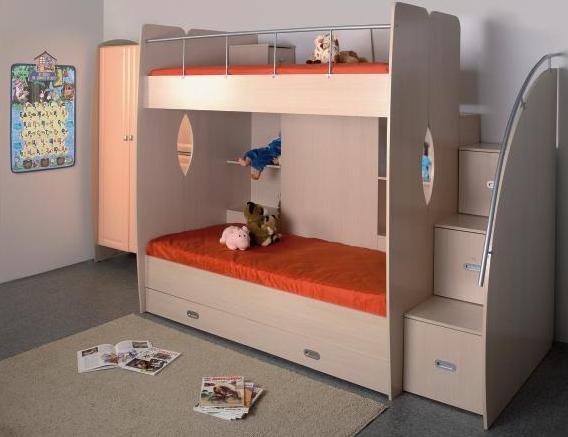 Letto a castello che trasforma le immagini