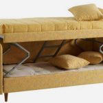 Divano letto a castello color crema