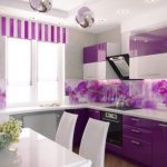 design della cucina con grembiule luminoso
