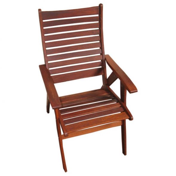 sedia in legno di merbau