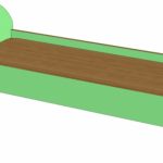 Letto per asilo in truciolato