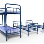 Letto in metallo pieghevole a 2 livelli