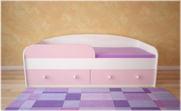 letto per bambini rosa