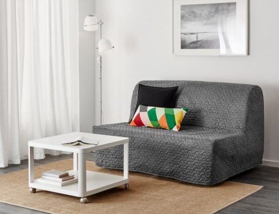 poltrona letto con fodera