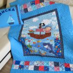 Kit patchwork per cameretta bambini in stile marino