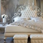 letto matrimoniale con testiera morbida