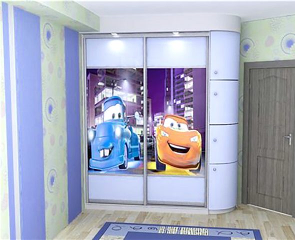 Armadio scorrevole per cameretta bambini Cars
