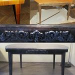Decorazione elegante di un vecchio tavolo