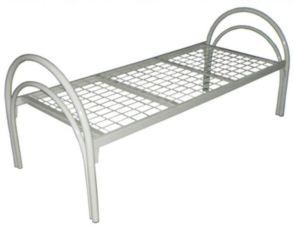 letto in metallo bianco