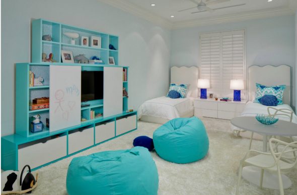mobili senza cornice blu