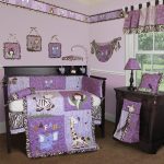 paracolpi per culla per neonati viola