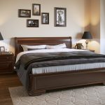 letto matrimoniale in legno