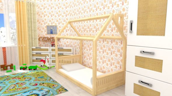 letto per bambini casa montessori 160 80
