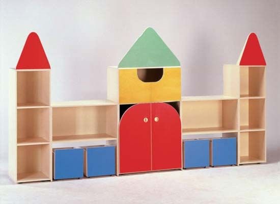 Scaffale-castello fai da te per bambini
