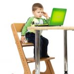 sedia per bambini senza vernice