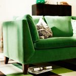 design del divano verde
