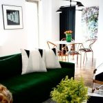 divano verde interno