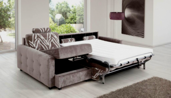 divano letto con materasso
