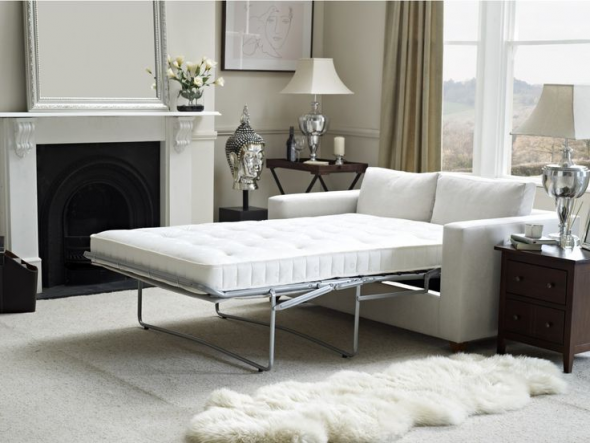 divano letto bianco