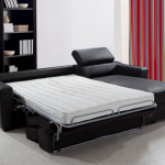 divano letto pieghevole francese nero