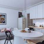progetto cucina con divano
