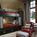 letto a castello nero