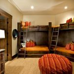 letto a castello in legno