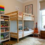 letto a castello nella cameretta dei bambini