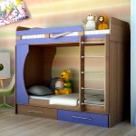 letto a castello con nicchia