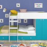 letto a castello con armadio