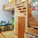 letto a castello con scaletta
