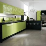 progettazione cucina verde