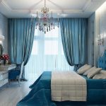 letto matrimoniale blu