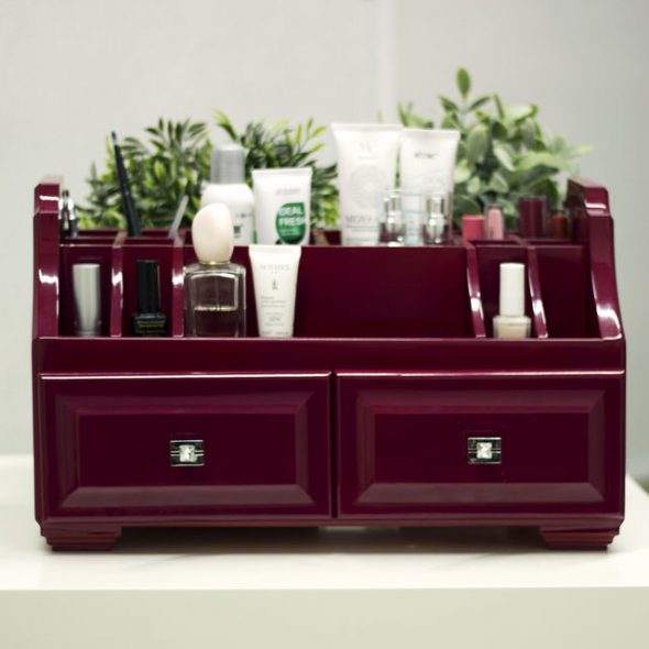 Comò per cosmetici Burgundy