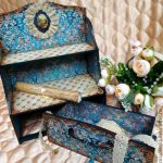 cassettiera per decoupage di cosmetici
