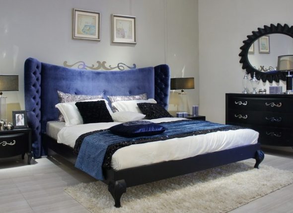 letto matrimoniale in velluto