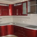 set da cucina rosso