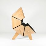 sedia originale in compensato