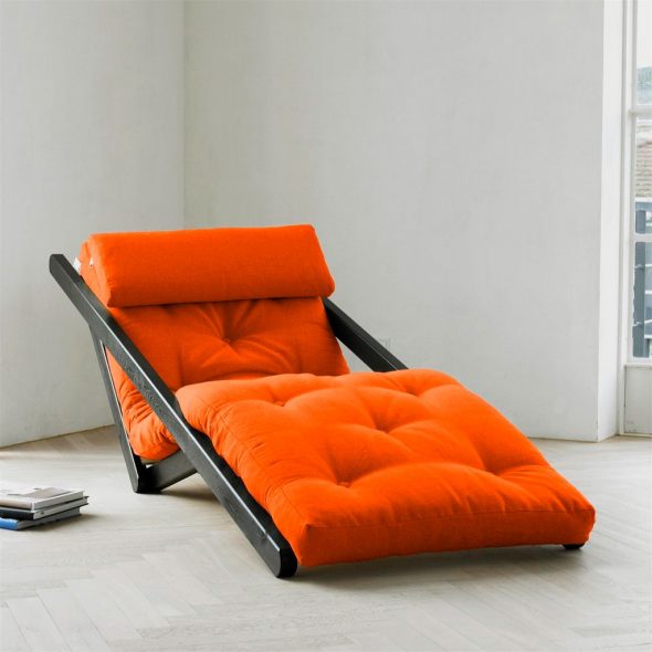 poltrona letto rossa