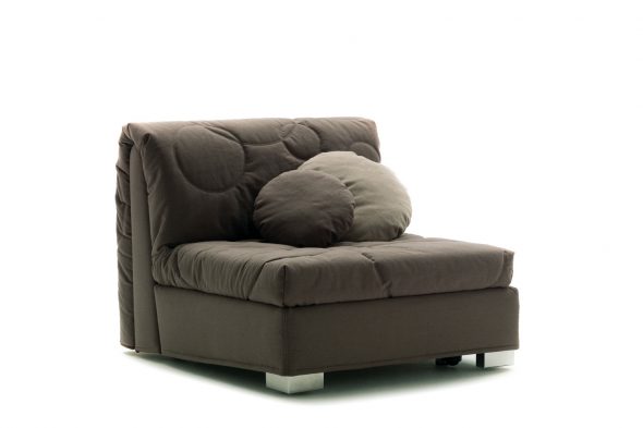 poltrona letto grigia